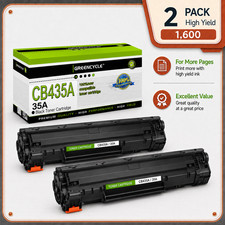 2PK CB435A 35A Laser Toner Cartridge Compatible for HP LaserJet P1006 Printer picture