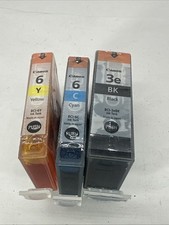 Genuine Canon BCI-3e Black & 6 Cyan  Yellow Color Ink  New Sealed No Box picture