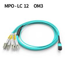 1~40M MPO to 6 LC UPC Duplex 12 Fibers OM3 Breakout fan Cable Type B Female/Male picture