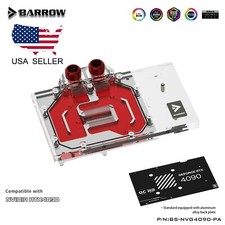 Barrow FULL Cover GPU Water Block for Nvidia RTX 4090 Founders Edition Backplate picture