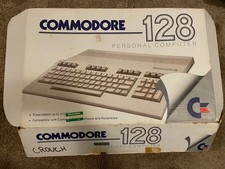 Vtg Commodore 128 Personal Computer Original Retail Box ONLY Cardboard Insert picture