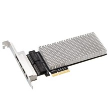 I225 Chips RJ45 Network Adapter PCIe x4 4 Port 2.5Gbps Gigabit Etherent Lan Card picture