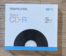 10pk Memorex CD-R Black  48x, 700mb, 80 Min. picture