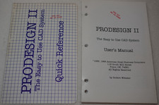 Prodesign II Easy to Use CAD System 1986 Robert Webster Vintage User's Manual picture