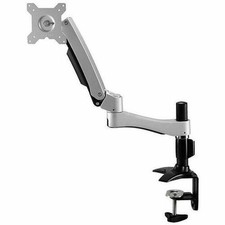 Amer Mounts Long Articulating Monitor Arm with Clamp Base for 15