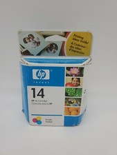 Genuine HP 14 Tri-Color Ink Cartridge C5010DN Factory Sealed Exp..45 picture