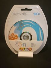 Memorex Beach CD-R 10 Pack New 52X 700MB 80Min Blue Brown Red picture