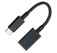 4Xem 4XUSBCUSB3AFB USB-C Male to USB-A Female Adapter - Reversible - Black picture