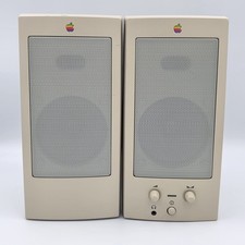 UNTESTED AppleDesign Apple Powered Computer Speakers M6082 1993 picture