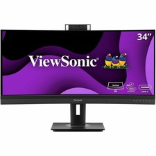 ViewSonic VG3457CV 34 Inch 1440p Ultrawide Docking Monitor, Curved IPS with picture