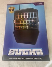 Bugha Exclusive RGB LED Color Changing One Handed Ergonomic Gaming Keyboard picture