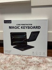 iFacemall Magic Keyboard Case for iPad Pro 11 Blue 360° Rotation RGB picture