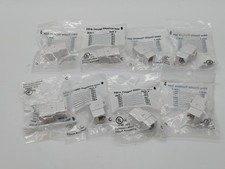8 Pack CAT6 RJ45 Keystone Network LAN Ethernet Jack Inline Female Coupler White picture