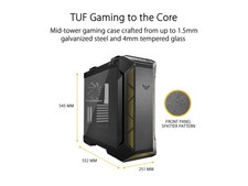 ASUS TUF Gaming GT501 Mid-Tower Computer Case for up to EATX Motherboards with picture