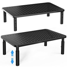 2-Pack Monitor Stand Riser with 3 Height Adjustable and Mesh Platform for Laptop picture