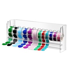 Adjustable Label Dispenser Acrylic Roll Sticker Dispenser Sticker Holder Orga... picture
