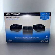NETGEAR Nighthawk AX1500 WiFi 6 Mesh Dual-Band Router 3-Port MK6W-100NAS picture