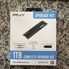 PNY 2280mm CS2340 1TB M.2 NVMe Gen 4.0 x 4 SSD M280CS2340-1TBKIT-RB ped picture