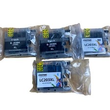Fastink LC203 XL Ink Cartridge Bundle 3 Black 1 Cyan High Yield NEW Sealed picture