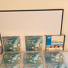 Lot of 9 LightScribe CD-R 52x 700MB 80 Min Memorex HP Recordable Discs picture