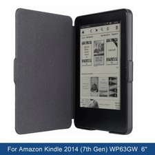 For Kindle 2014 7th Gen WP63GW Slim PU Leather Protective Flip Case picture