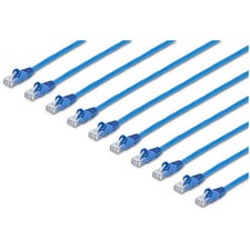 StarTech N6PATCH3BL10PK 3ft CAT6 Cable 10 Pack Blue Snagless picture