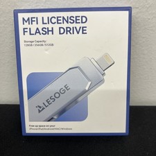 MFi Certified 128GB Flash Drive for iPhone iPad, Photo Stick for External picture