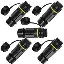 5 PCS Shielded RJ45 10Gbps CAT7 Waterproof Panel Mount Connector Ethernet picture