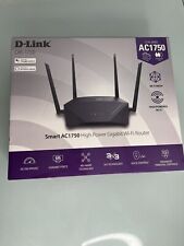 D Link AC 1750 Smart Gigabit Wi Fi Router Smart Internet Home Network New Sealed picture