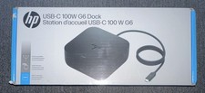 HP USB-C 100W G6 Docking Station, Universal Compatible *NEW IN BOX SEALED* picture
