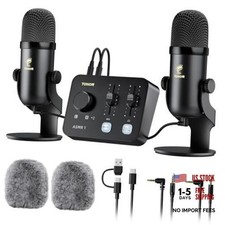 ASMR Microphone Equipment Bundle with Audio Interface, Immersive 3D Black picture