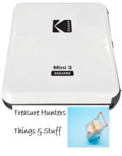 Kodak All-New Mini 3 Square Instagram Size Bluetooth Portable Photo Printer 3x3