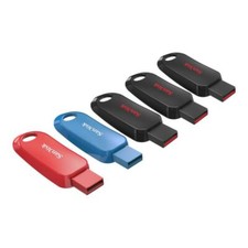LOT 5x SanDisk Cruzer Snap USB 2.0 Flash Drive 32GB SDCZ62-032G picture