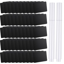 52PCS Basket Labels Clip On Set, 50 Removable PVC Bin Label Holders with 2 Ch... picture