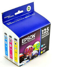 NEW SEALED Epson 125 Standard capacity Color Multi-Pack CMY Ink Cartridges picture