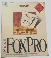 Microsoft Fox Pro v 2.5 Promotional Sample Vintage 1992 New picture