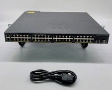 Cisco WS-C2960XR-48FPD-I Switch 48-Port, 2-Port SFP+ W/ c2960X-STACK CARD picture