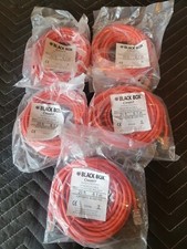Red Cat5e Patch Cord RJ45 CAT5e Ethernet Cable 20ft, 5pk picture