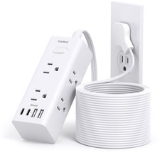 One Beat 20Ft Extension Cord with Multiple Outlets, Flat Plug Power Strip picture