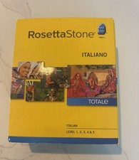 Rosetta Stone Italian Version 4, Levels 1-5 (PC/Mac) New Open Box CD picture