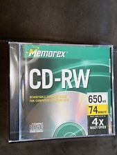 Lot Of 2 - Memorex CD-RW 650MB 74 Min  Rewritable Compact Disks Sealed picture