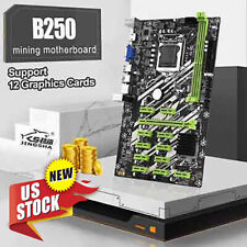 B250 Mining Machine Motherboard 12GPU 12PCI-E 16X LGA1151 DDR4 RAM SATA3.0 Miner picture