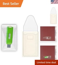 25-Pack Clear USB Flash Drive Holders with Resealable Flap & Peel & Stick Design picture