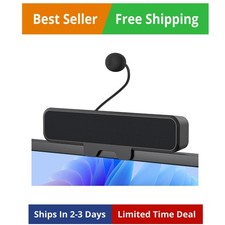 Computer Speakers with Microphone for Desktop PC, USB Monitor Speakers with C... picture