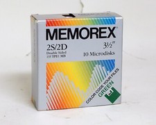 Memorex 2S/2D Double Sided 1.44MB 3.5 3 1/2 Micro Floppy Discs 25x picture
