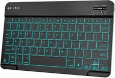 Fintie EB030 Wireless Bluetooth Keyboard 7-Color Backlit Rechargeable Black picture