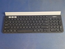 Logitech Wireless Full-Size Keyboard Multimedia QWERTY Black/White picture
