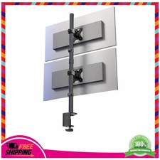 VIVO Dual Vertically Stacked Monitor Desk Mount for 2 Ultrawides up to 34 inches picture