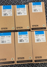 Genuine EPSON OEM T6532 CYAN, for Epson Stylus Pro 4900 (Qty1) picture