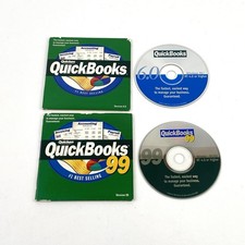 Quicken QuickBooks 99 & 6.0 Financial Software CDs for Windows 95/98 NT w/Keys picture